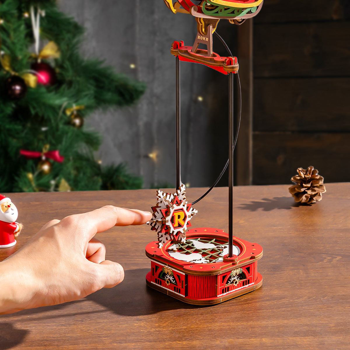 Rolife: Santa on Sleigh DIY Miniature Puzzle Kit - (MCD05)
