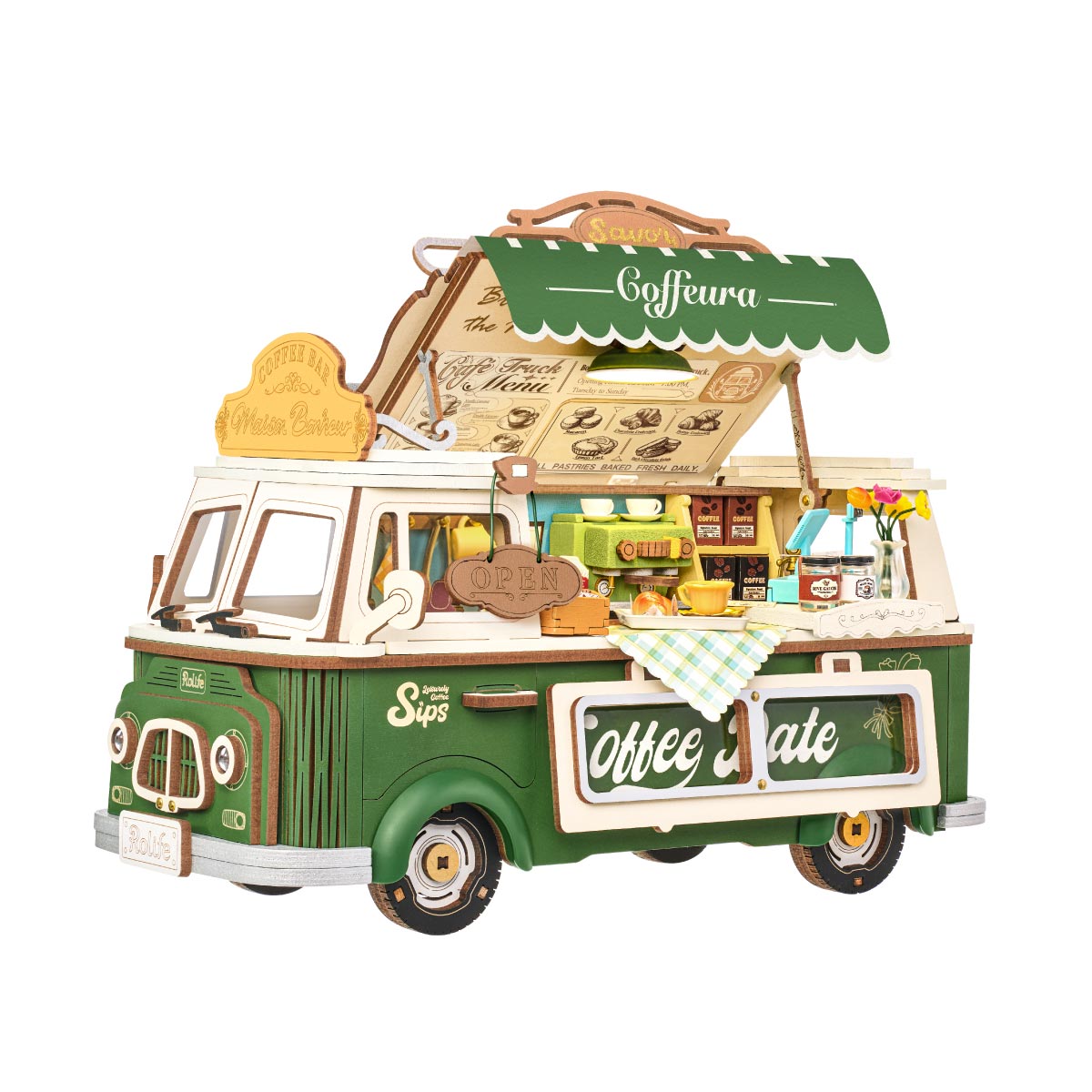 Rolife: Leo's Coffee Truck DIY Miniature Puzzle