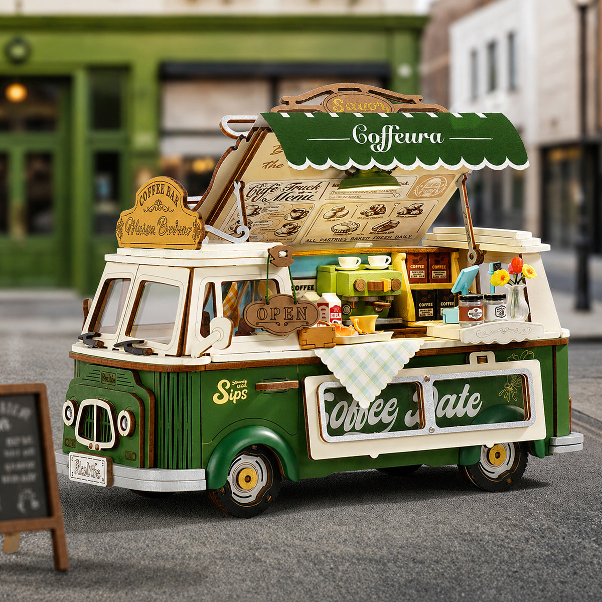 Rolife: Leo's Coffee Truck DIY Miniature Puzzle