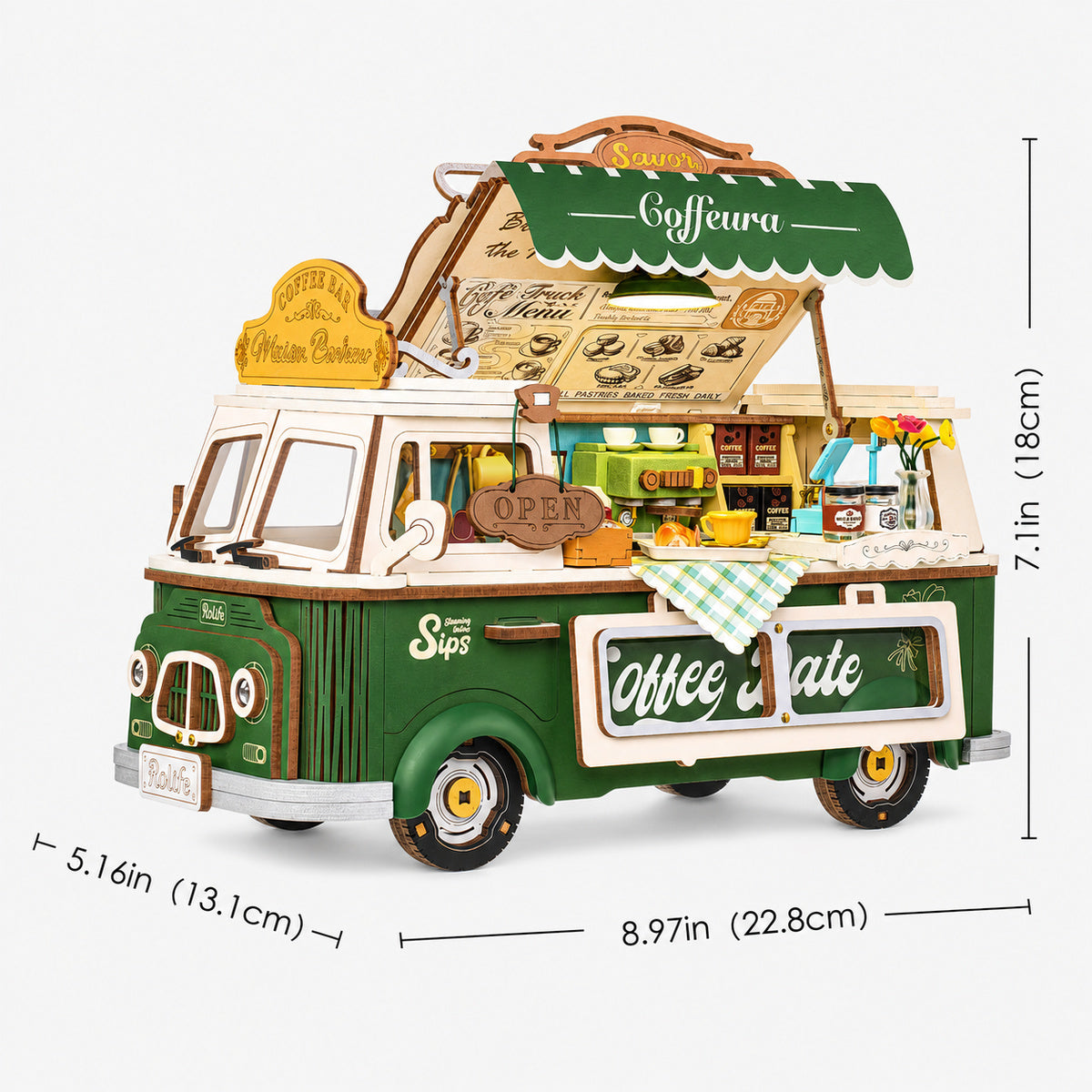 Rolife: Leo's Coffee Truck DIY Miniature Puzzle