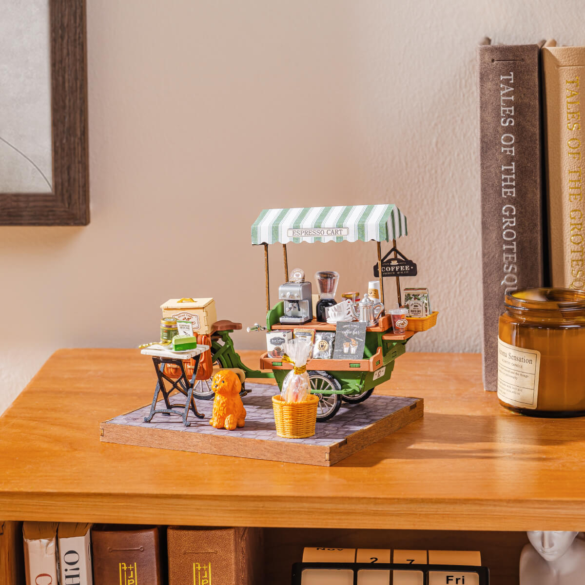 Rolife Aromatic Coffee Cart DIY Miniture Puzzle - (DG182)