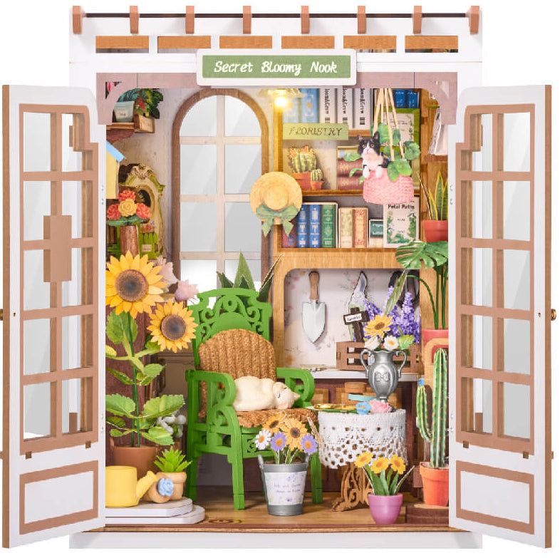 Rolife: Secret Bloomy Nook Book Nook DIY Miniature Puzzle