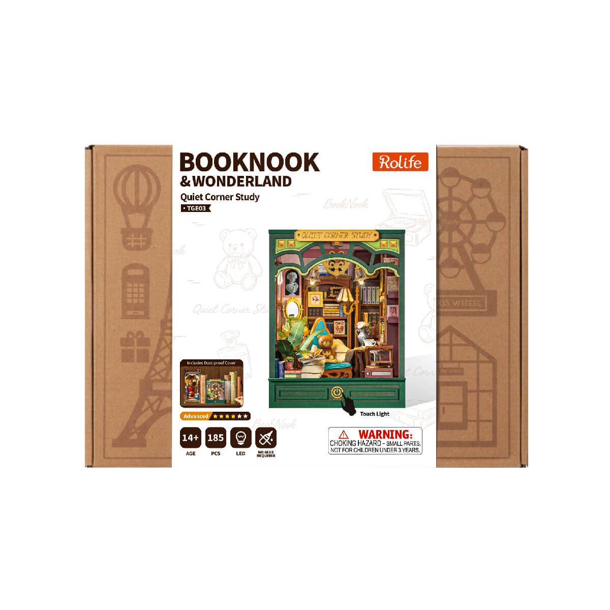 Rolife: Quiet Corner Study Book Nook DIY Miniature Puzzle