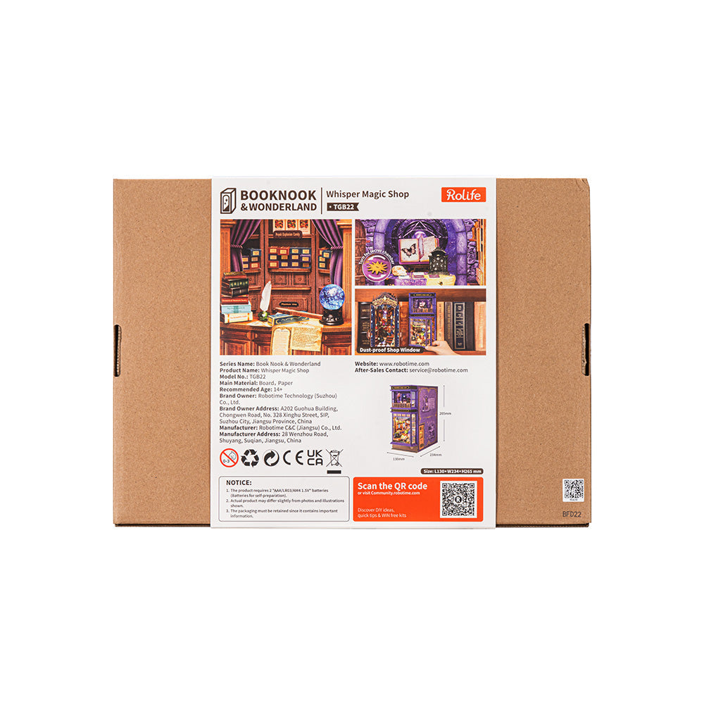 Rolife: Whisper Magic Shop DIY Book Nook Puzzle Kit - (TGB22)