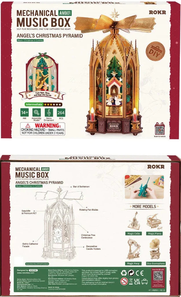 Rolife: Blessed Christmas Pyramid DIY Miniature Puzzle Kit - (AMB01)