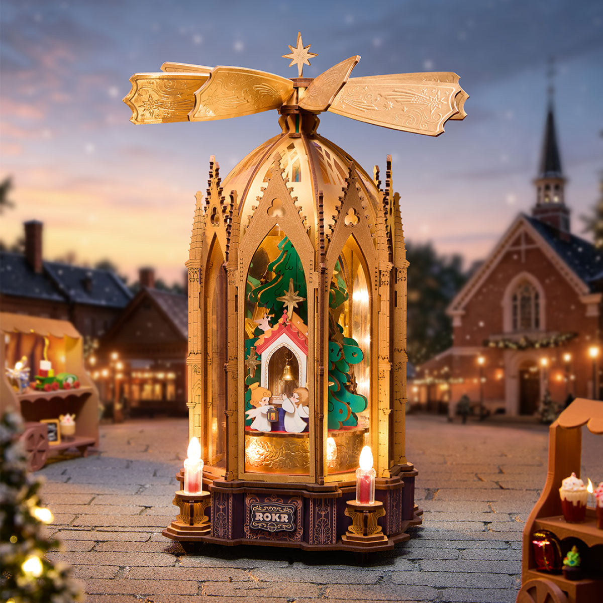 Rolife: Blessed Christmas Pyramid DIY Miniature Puzzle Kit - (AMB01)