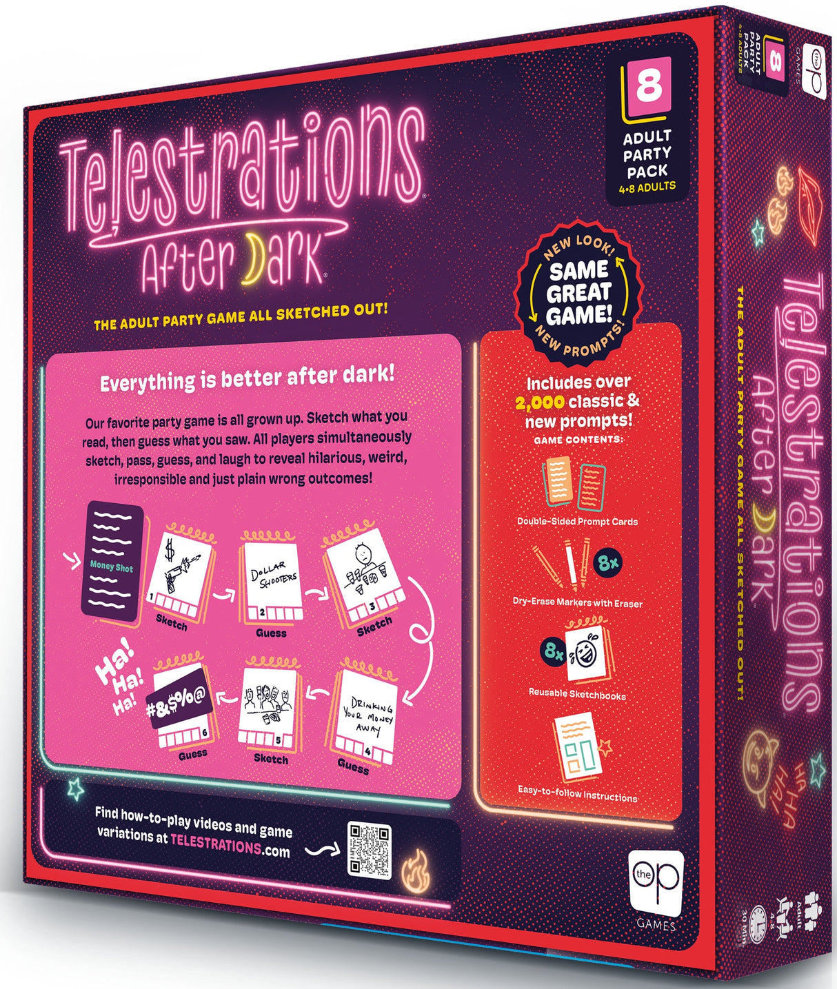 Telestrations After Dark (17+ Year) 8 Player New Edition