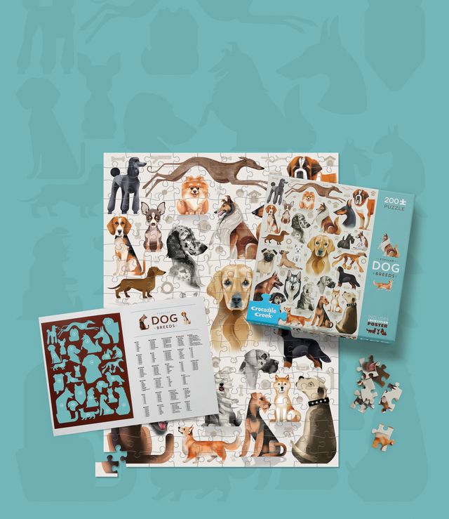 Crocodile Creek: 200pc Animals Puzzle - Dog Breeds
