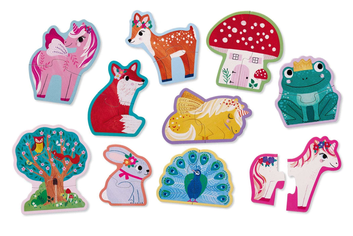 Crocodile Creek: Lets Begin Canister Puzzle - Unicorn (10 x 2pc)