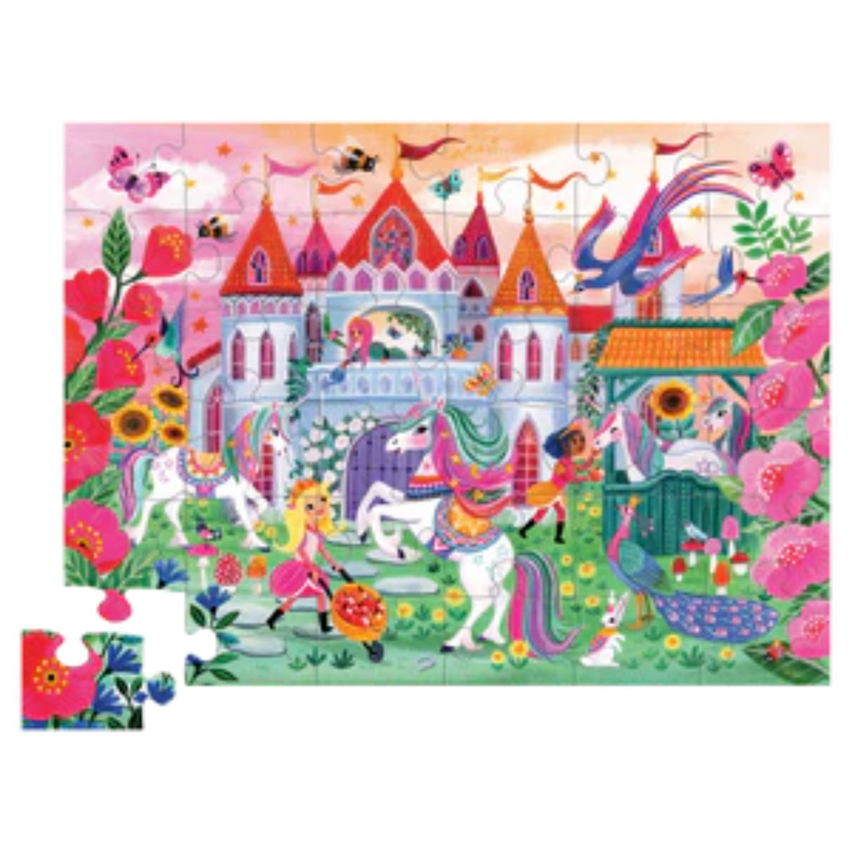 Crocodile Creek: 36pc Floor Puzzle - Unicorn Castle