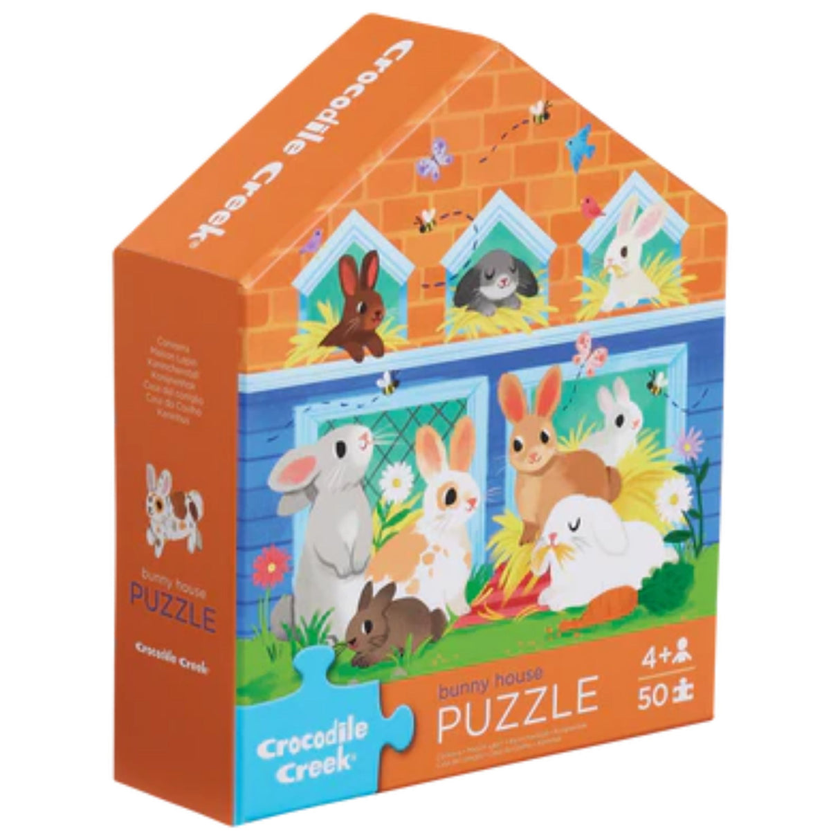 Crocodile Creek: 50pc Flat House Puzzle - Bunny House
