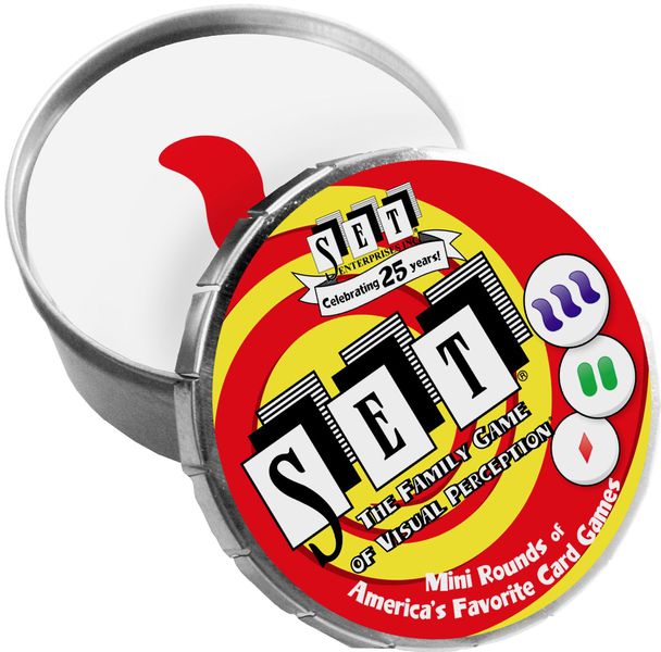 Playmonster - SET Mini Round Tin Card Game by SET Enterprises