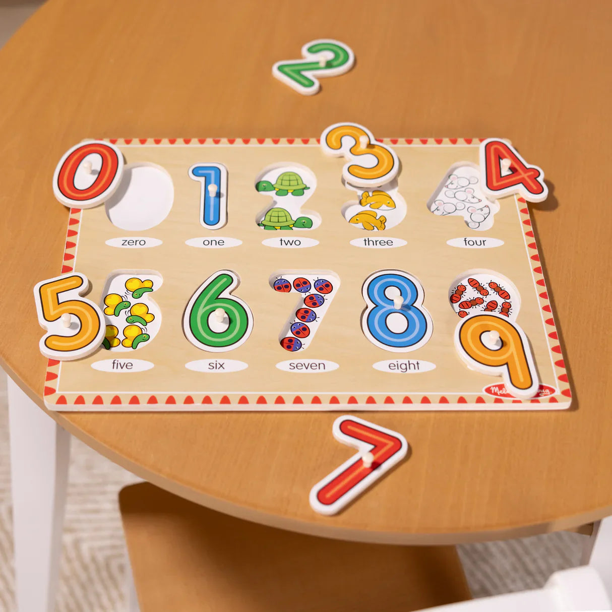 Melissa & Doug: See-Inside Numbers Peg Puzzle