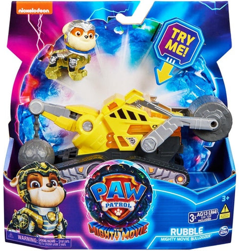 Paw Patrol Mighty Movie Vehicles: Rubble - Bulldozer
