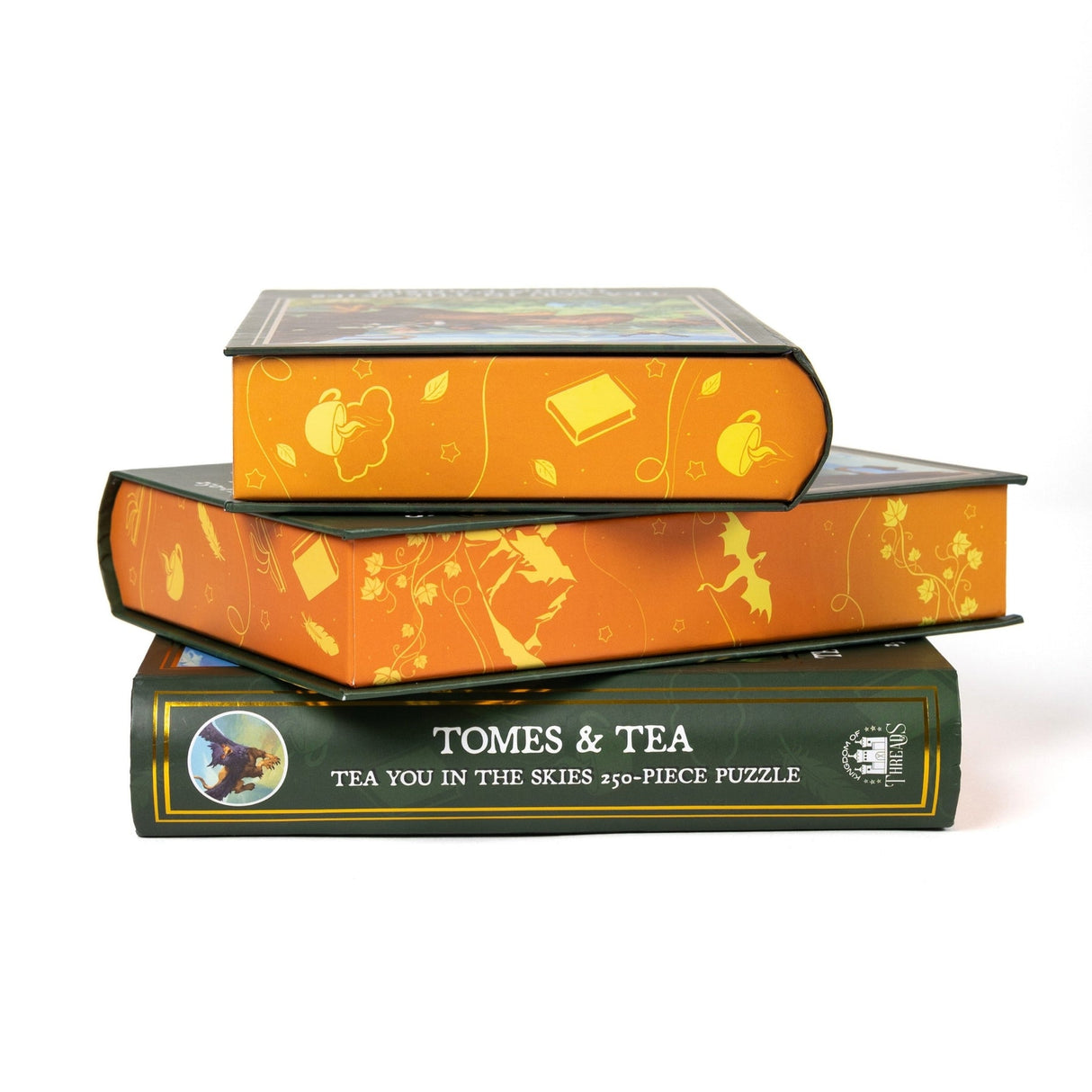 Kingdom of Threads: Tea You in the Skies Keepsake Puzzle | Tomes & Tea - 250 Pieces