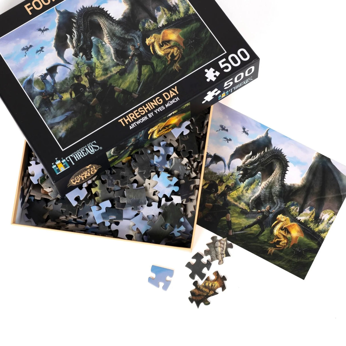 Kingdom of Threads: Threshing Day 500-Piece Puzzle | Fourth Wing