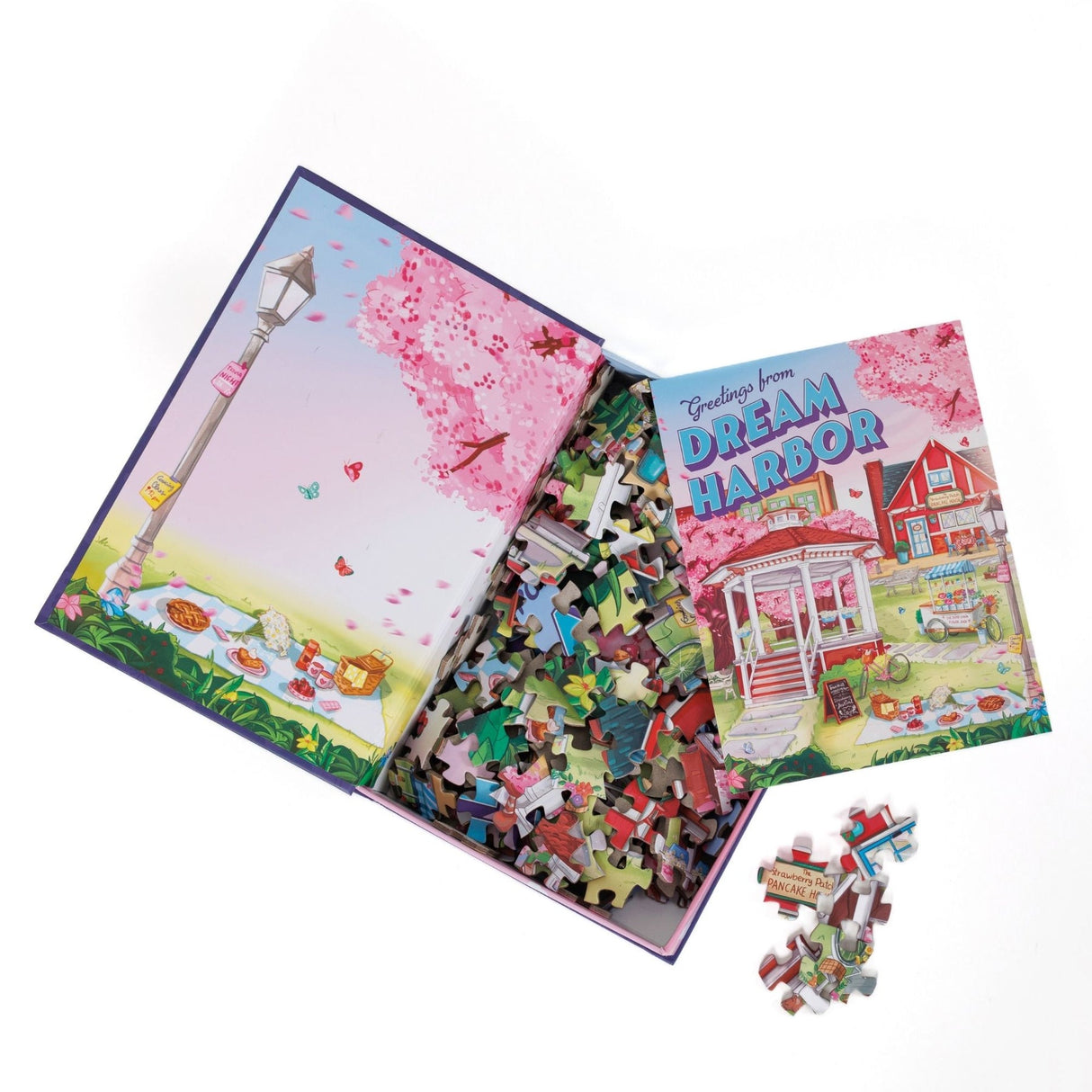 Kingdom of Threads: Springtime in the Square Keepsake Puzzle | Dream Harbor - 250 Pieces
