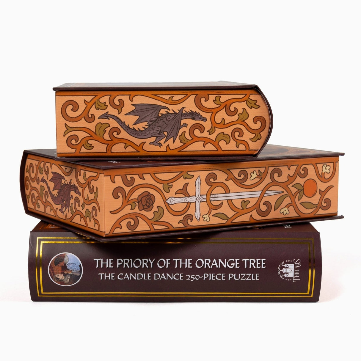 Kingdom of Threads: The Candle Dance Keepsake Puzzle | Priory of the Orange Tree - 250 Pieces