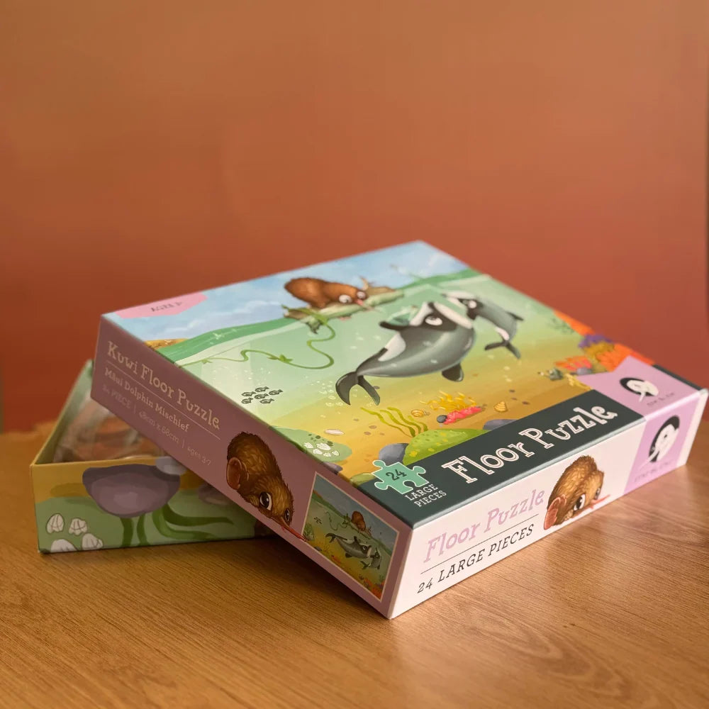 Māui Dolphin Mischief Puzzle - 24 piece