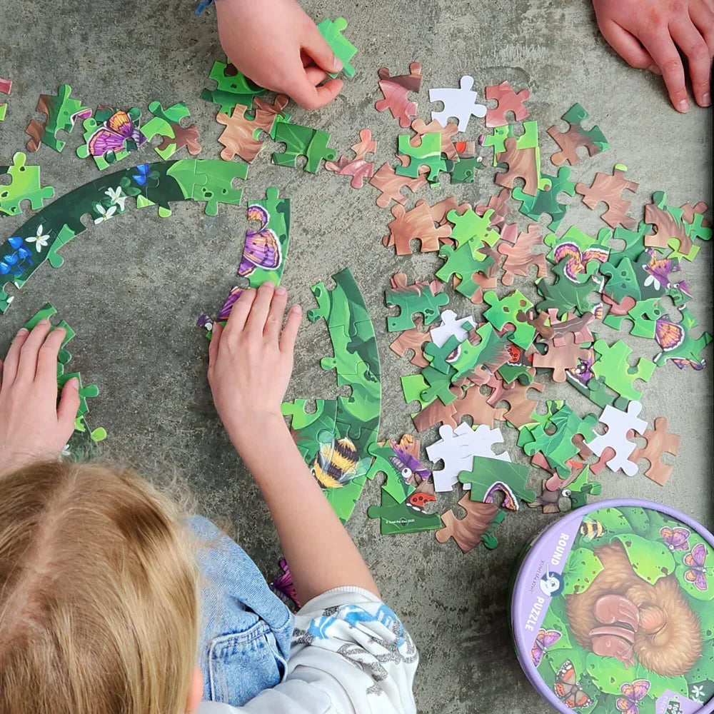 Kiwi Chick Nap Round Puzzle - 100 piece