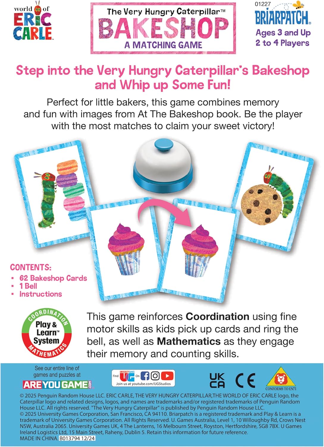 Eric Carle: The Very Hungry Caterpillar Bakeshop Matching Game