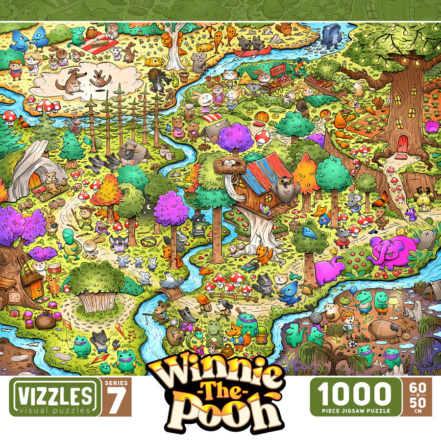 Vizzles Winnie-the-Pooh 1000pc Jigsaw Puzzle