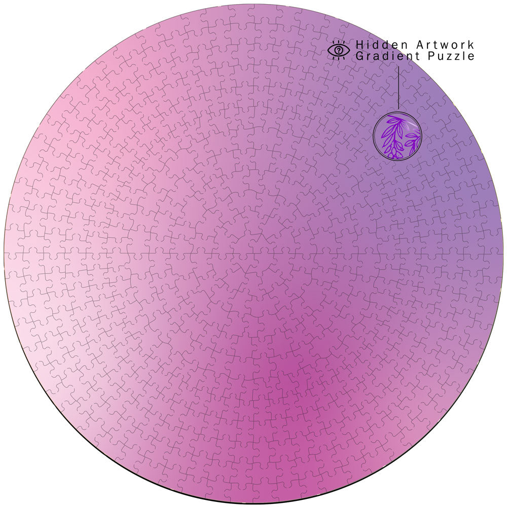 Aura Amethyst Bloom 500 pc Secret Image Puzzle