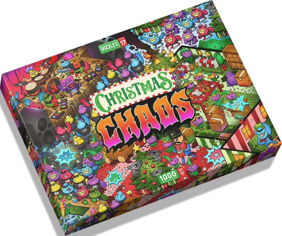 Vizzles Christmas Chaos 1000pc Jigsaw Puzzle