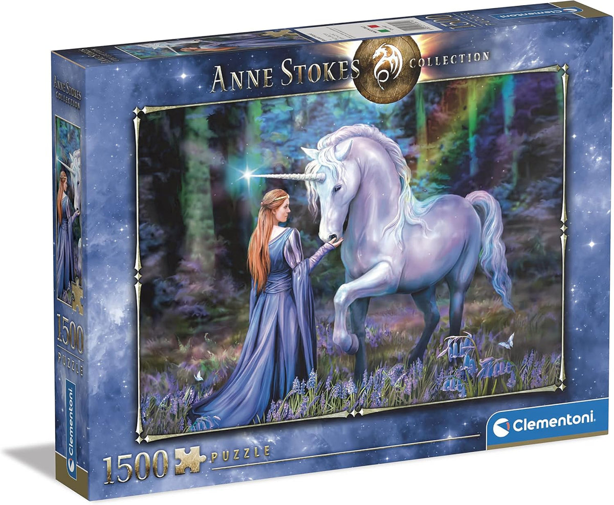 Clementoni Bluebell Woods Jigsaw Puzzle - 1500 Piece - Anne Stokes Collection - (31821)