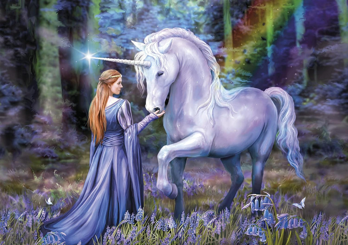 Clementoni Bluebell Woods Jigsaw Puzzle - 1500 Piece - Anne Stokes Collection - (31821)
