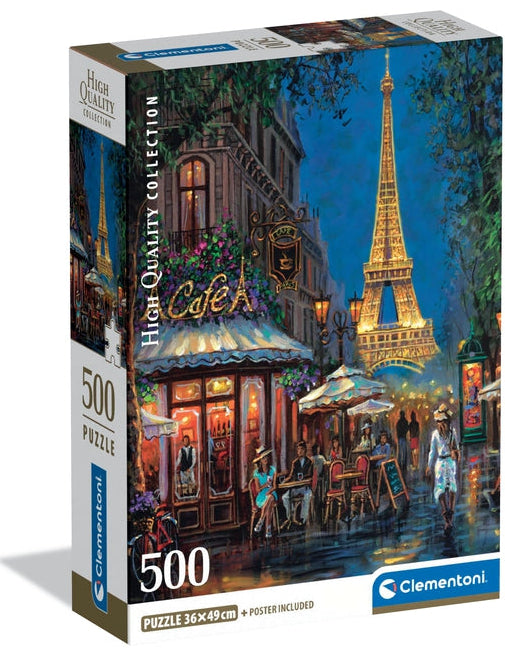 Clementoni: Night at the Eiffel Cafe - 500pc Puzzle