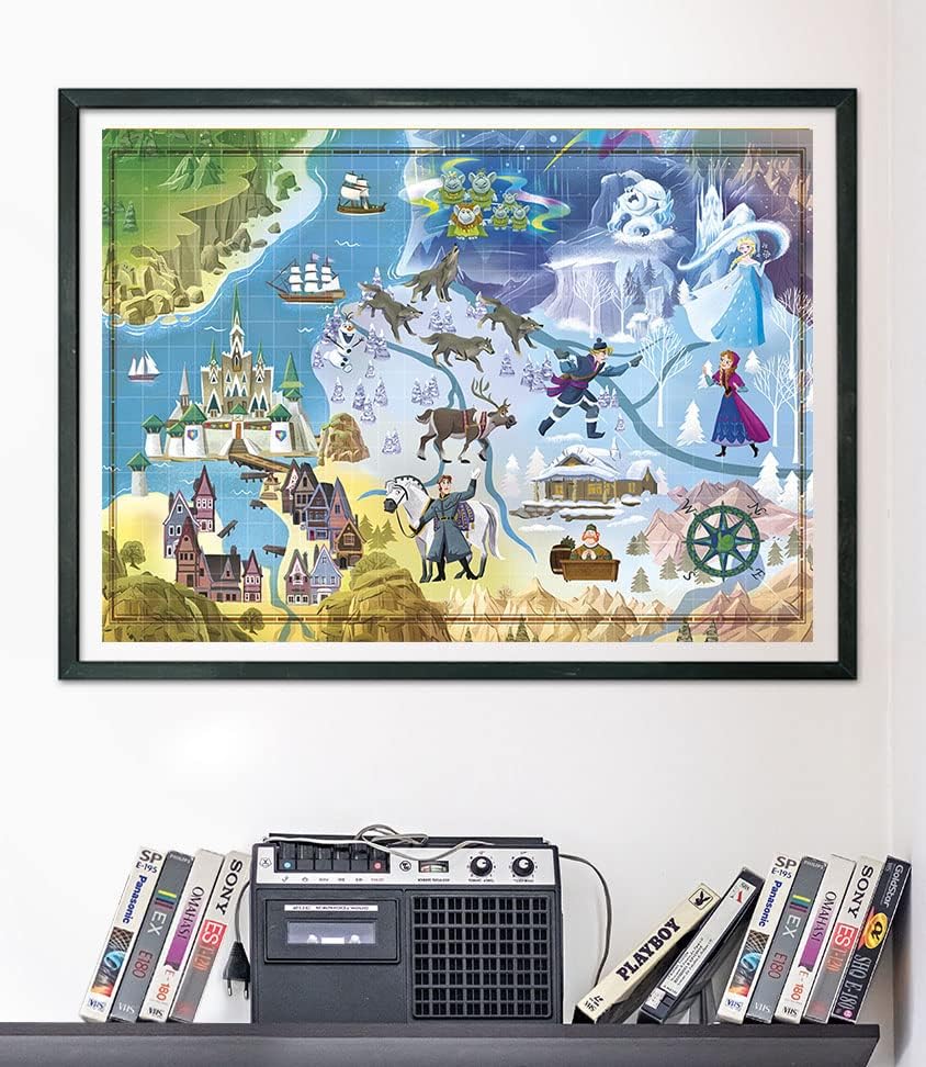 Clementoni Disney Frozen Jigsaw Puzzle - 1000 Piece - Disney Maps - (39666)