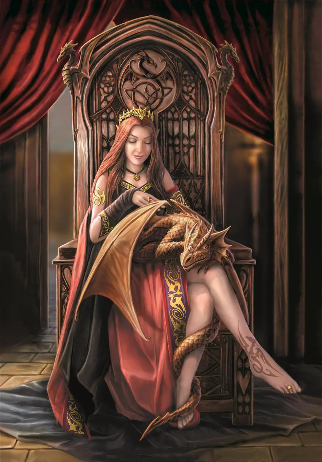 Clementoni Friends Forever Jigsaw Puzzle - 1000 Piece - Anne Stokes Collection - (39716)