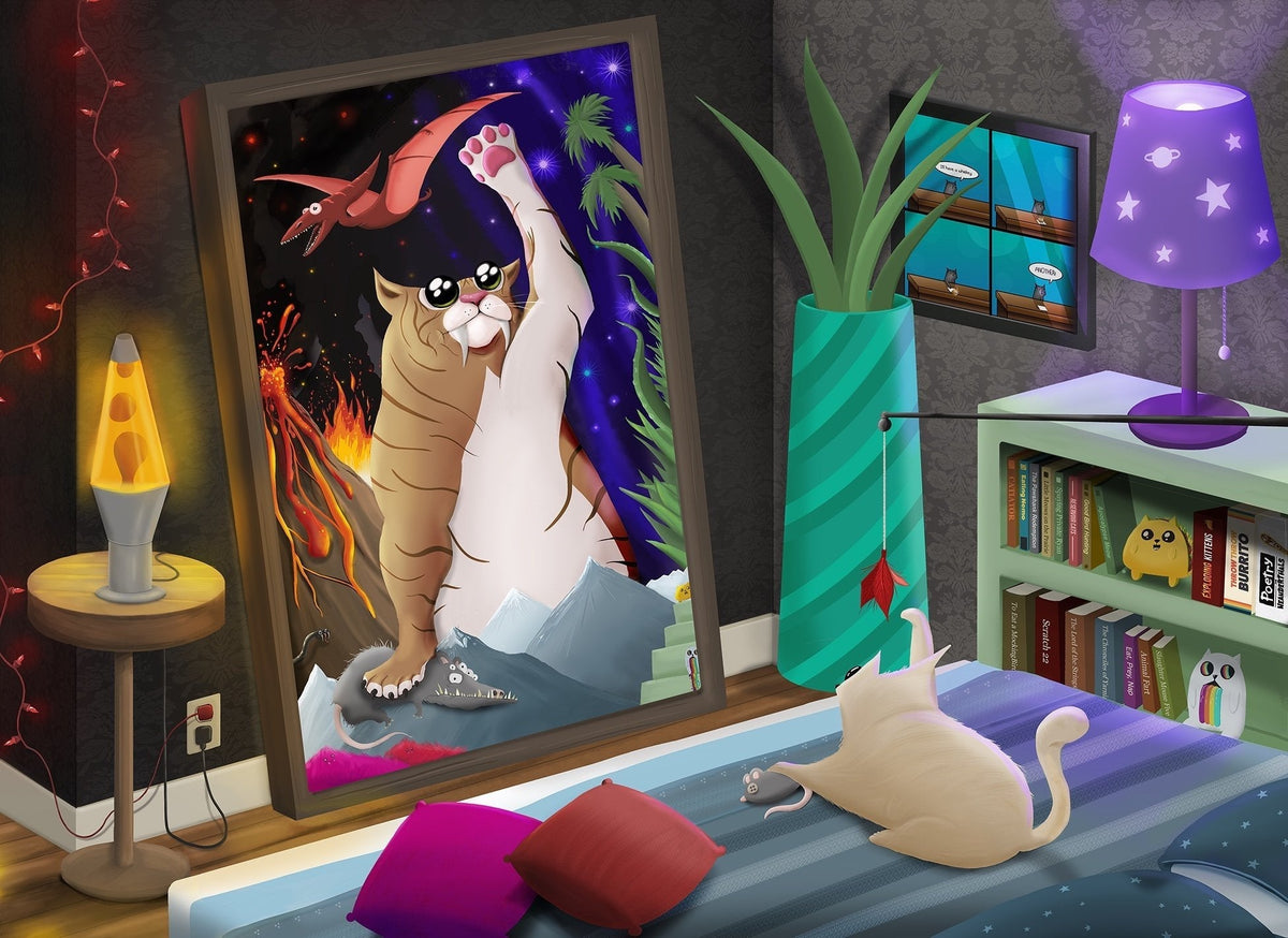 Exploding Kittens Puzzle Cats in the Mirror 1,000 pieces