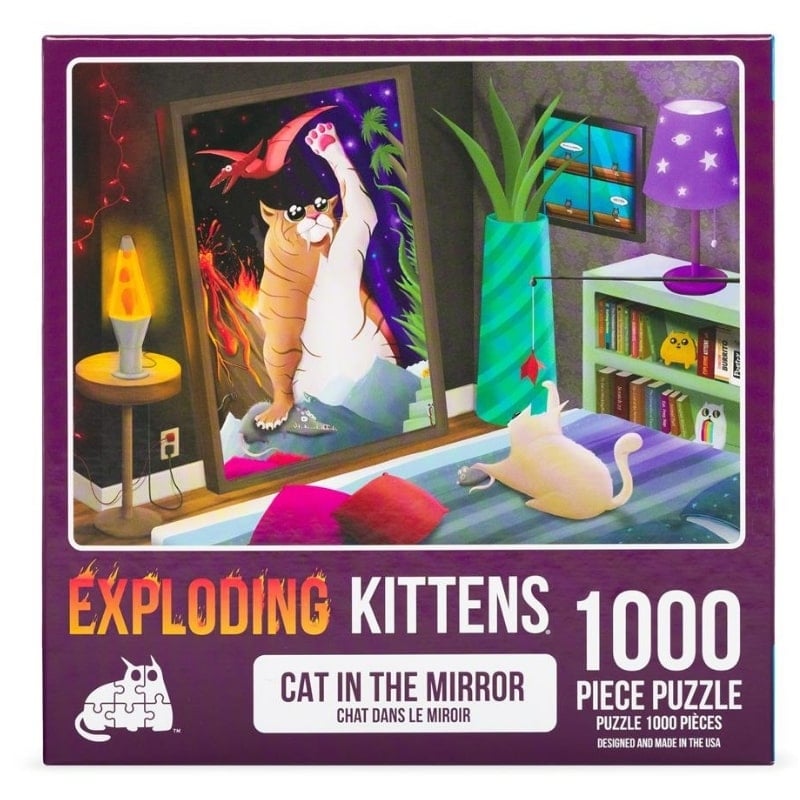 Exploding Kittens Puzzle Cats in the Mirror 1,000 pieces