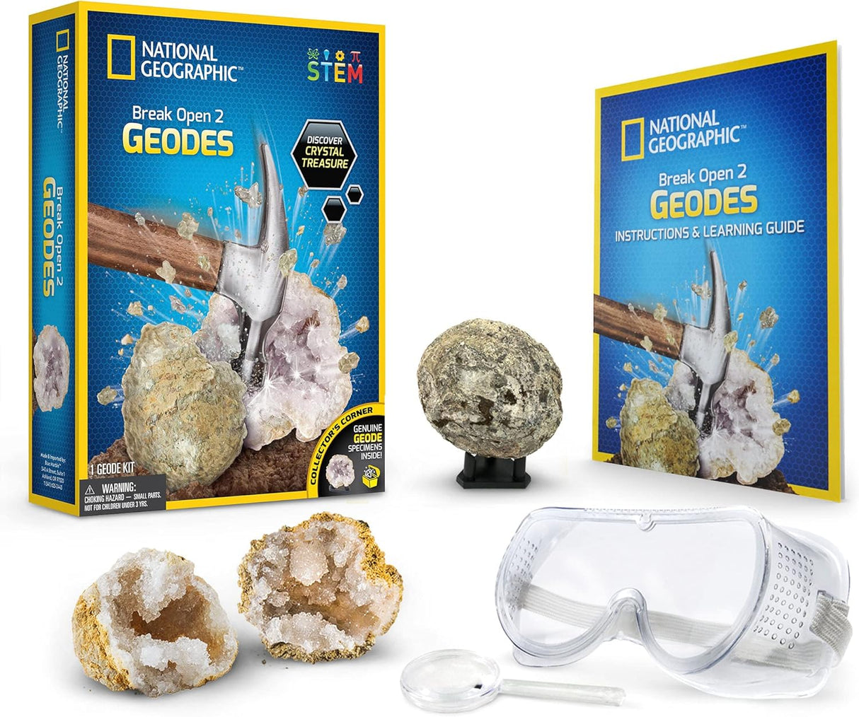 National Geographic Break Open 2 Real Geodes
