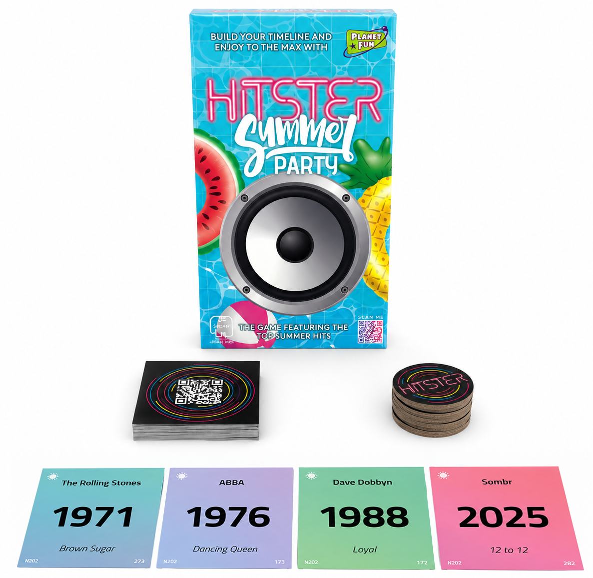 Hitster Summer Party Music Card Game