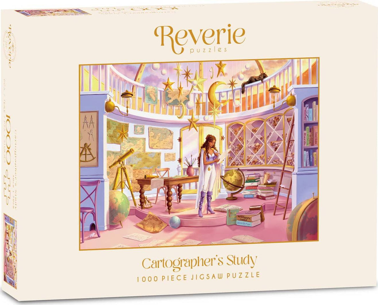 Reverie Puzzles: Cartographer's Study Jigsaw Puzzle - 1000 Pieces