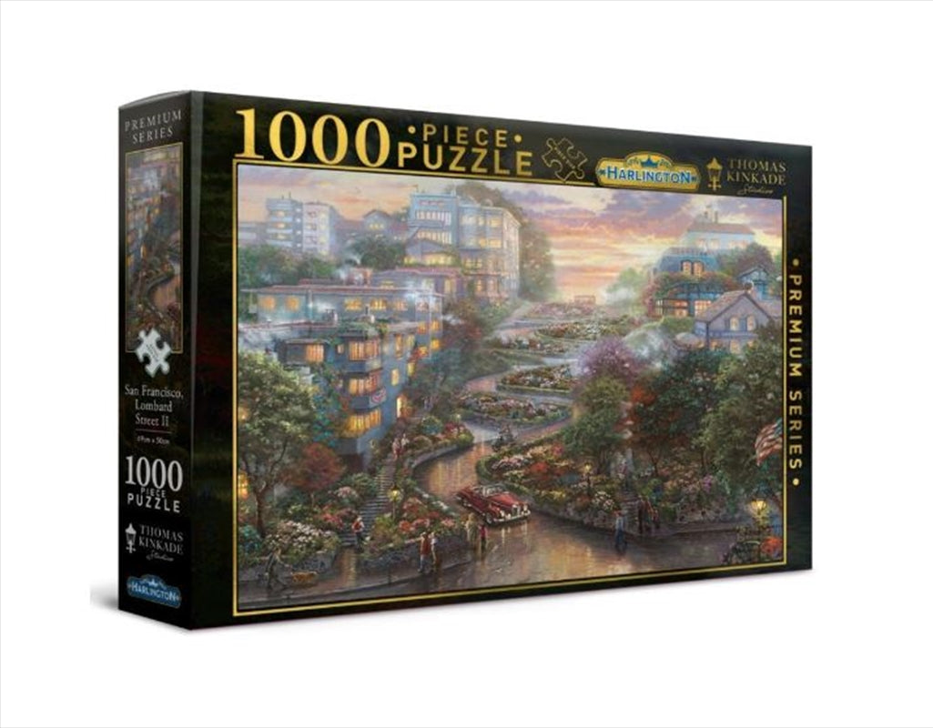 Harlington Thomas Kinkade PQ San Francisco, Lombard Street II 1000 pieces