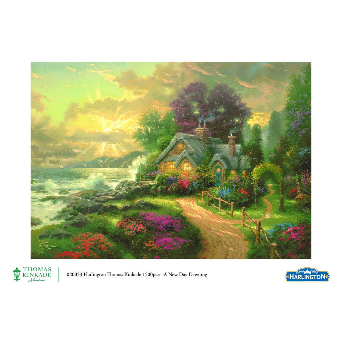Harlington Thomas Kinkade PQ A New Day Dawning 1500 pieces