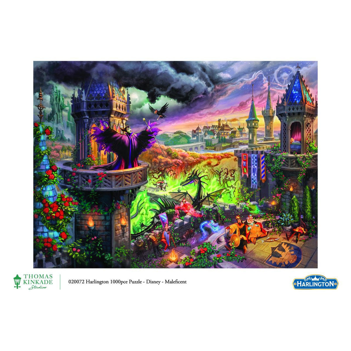 Harlington Thomas Kinkade PQ Disney Maleficent 1000 pieces