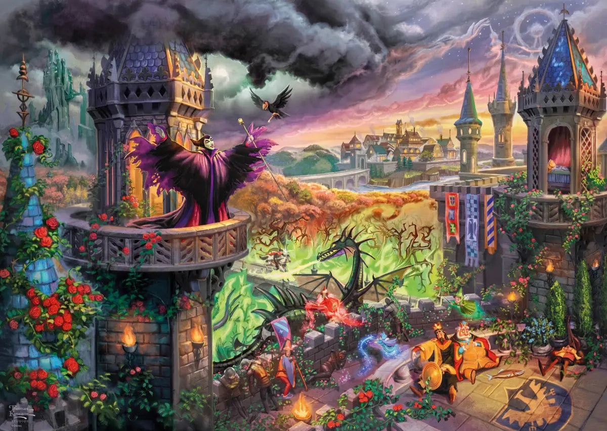 Harlington Thomas Kinkade PQ Disney Maleficent 1000 pieces