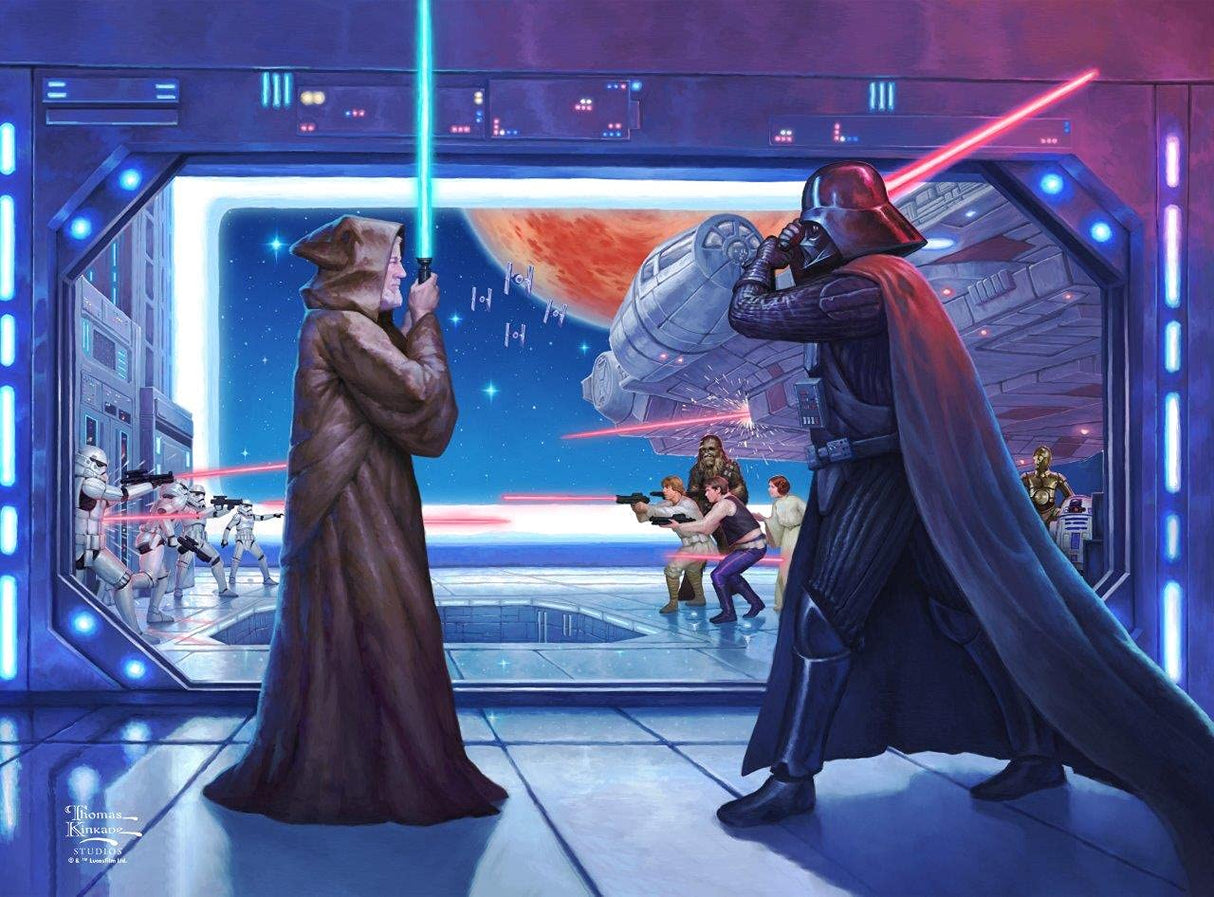 Harlington Thomas Kinkade PQ - Star Wars - Obi-Wan's Final Battle 1000 Piece Puzzle