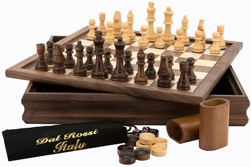 Dal Rossi Italy Chess/Checkers/Backgammon (35cm)