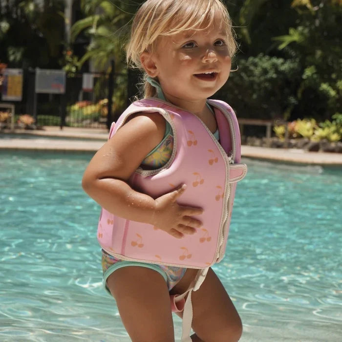 Sunnylife: Kids Swim Vest 1-2 Years - Cotton Candy Cherry