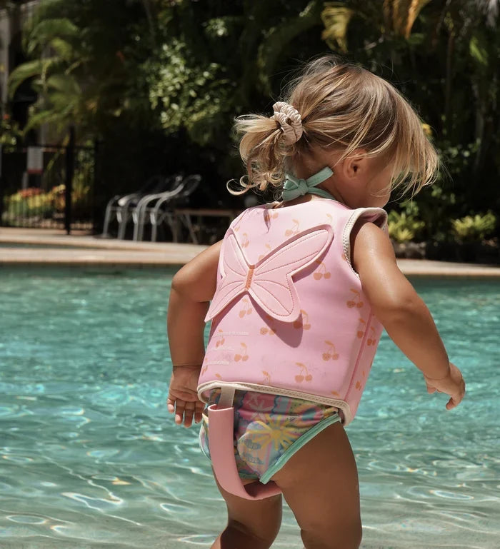 Sunnylife: Kids Swim Vest 1-2 Years - Cotton Candy Cherry