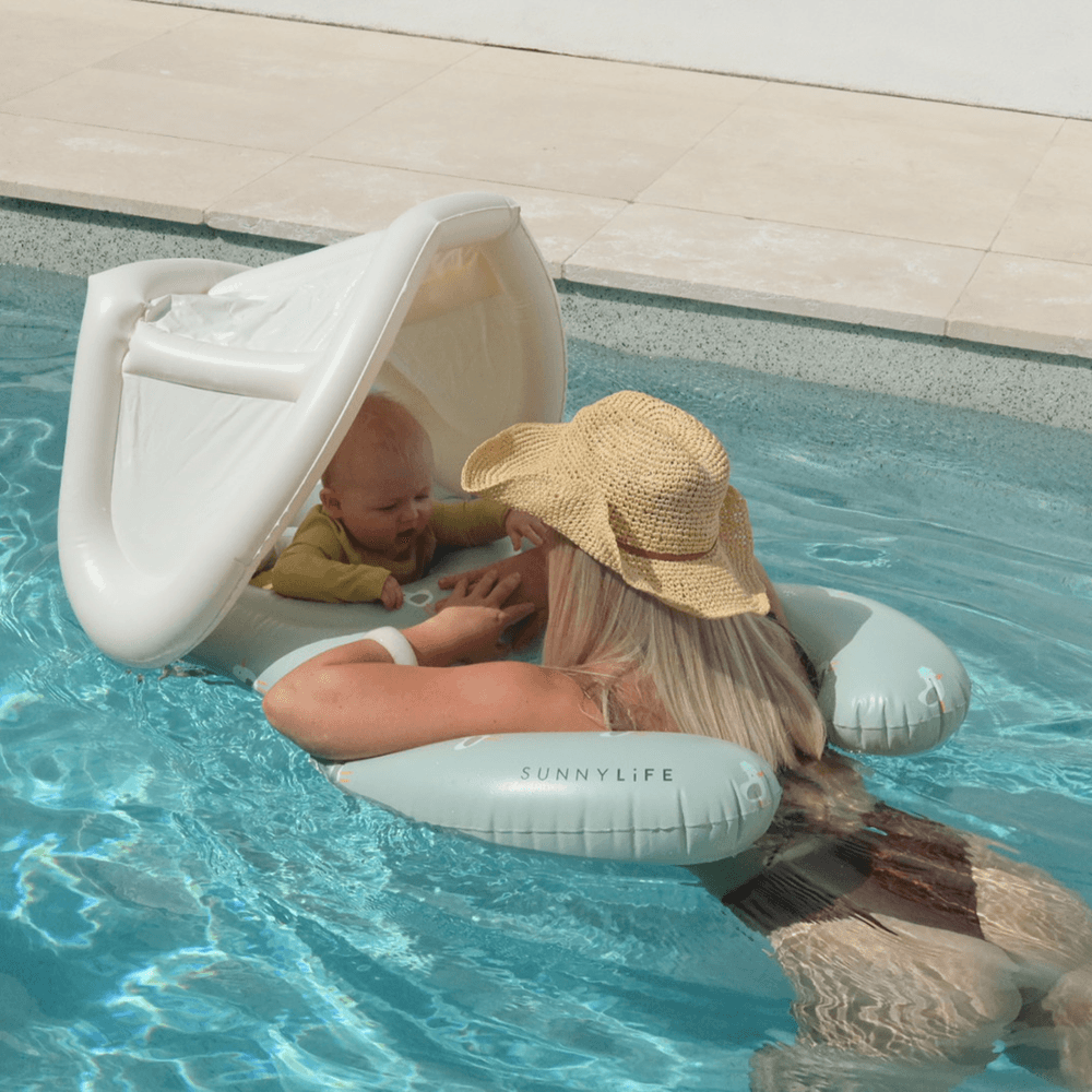 Sunnylife: Float Together Baby Seat Sammy the Seagull - Green