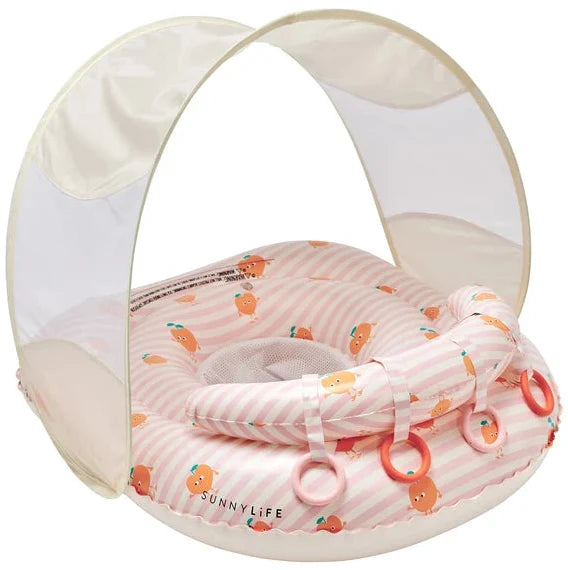 Sunnylife: Interactive Baby Float Poppy the Peach - Pink Stripe