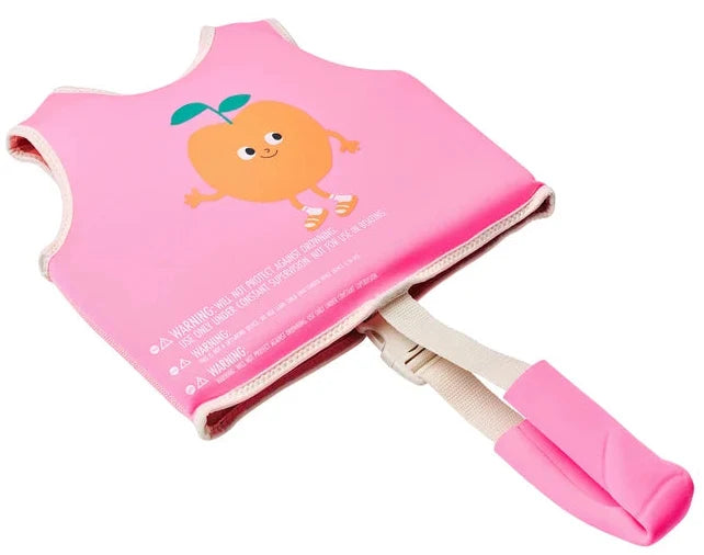 Sunnylife: Float Vest 1-2 Years Poppy the Peach - Neon Pink