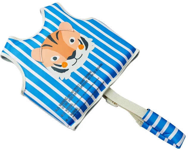 Sunnylife: Float Vest 2-3 Years Tino the Tiger - Blue
